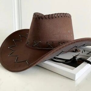 Unisex Brown Cowboy Hat